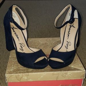 Strappy sandals with chunky heal - American  - 9